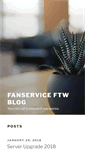 Mobile Screenshot of blog.fanserviceftw.com